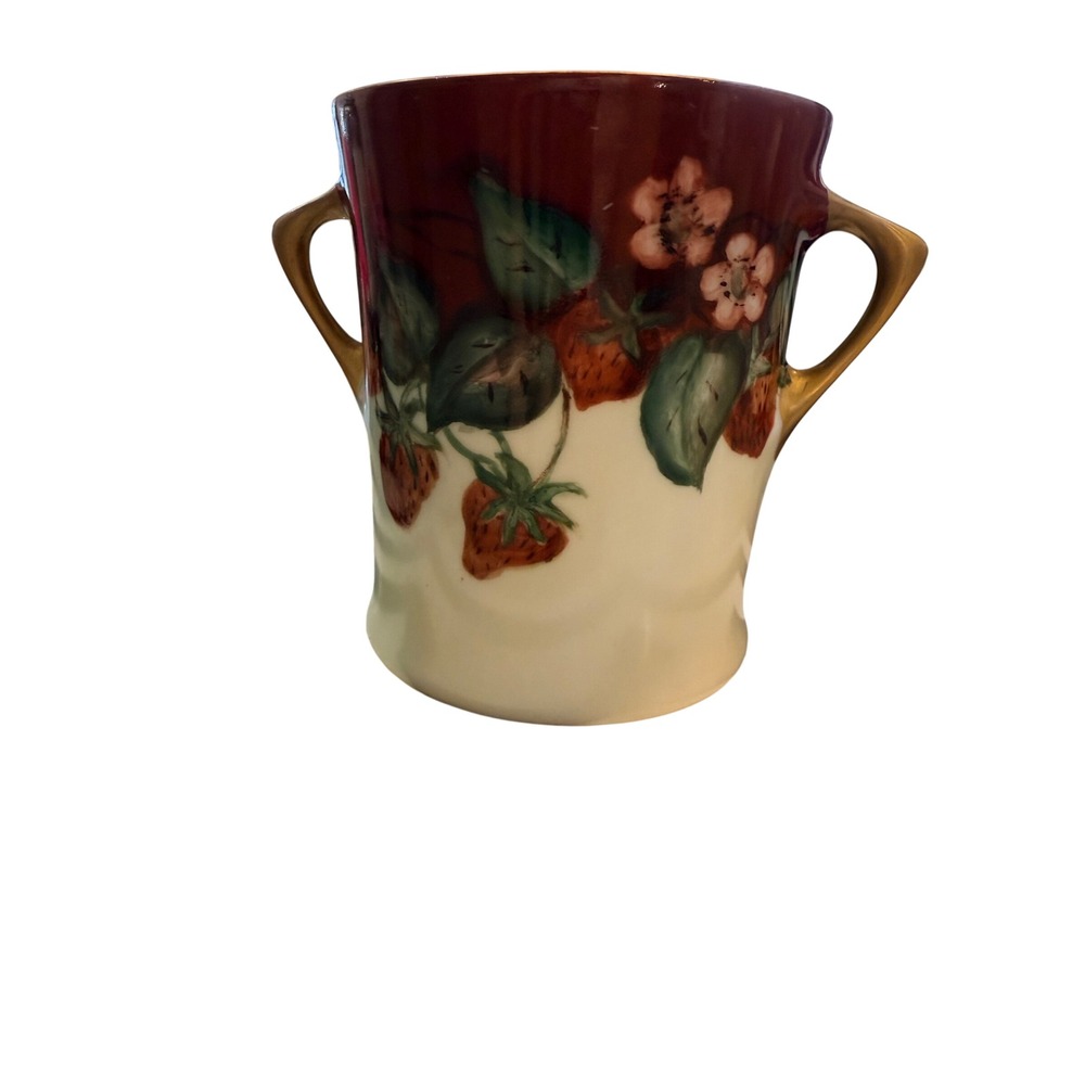 Hutschenreuther Selb Bavaria Strawberry Hand Painted B Le Clair Porcelain